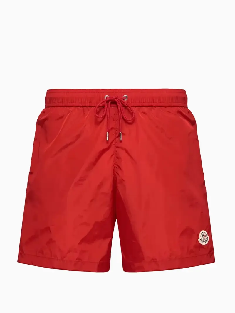 Logo-patch swim shorts
