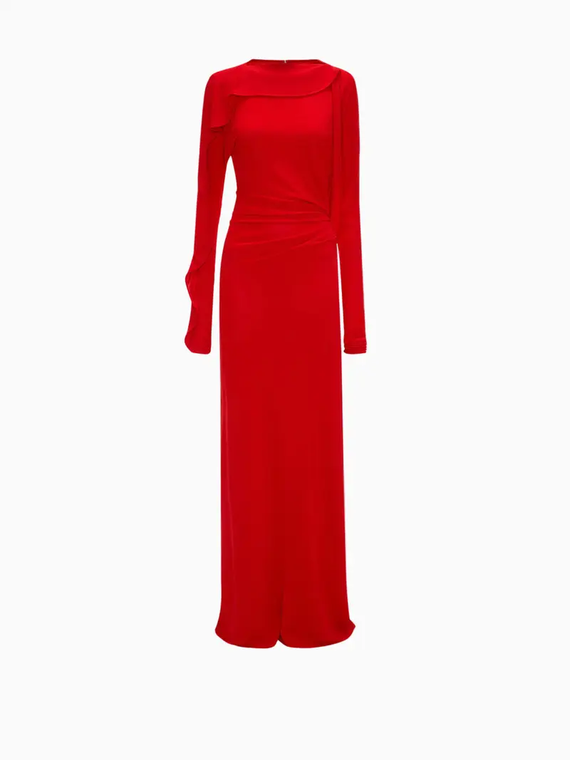 Long draped dress