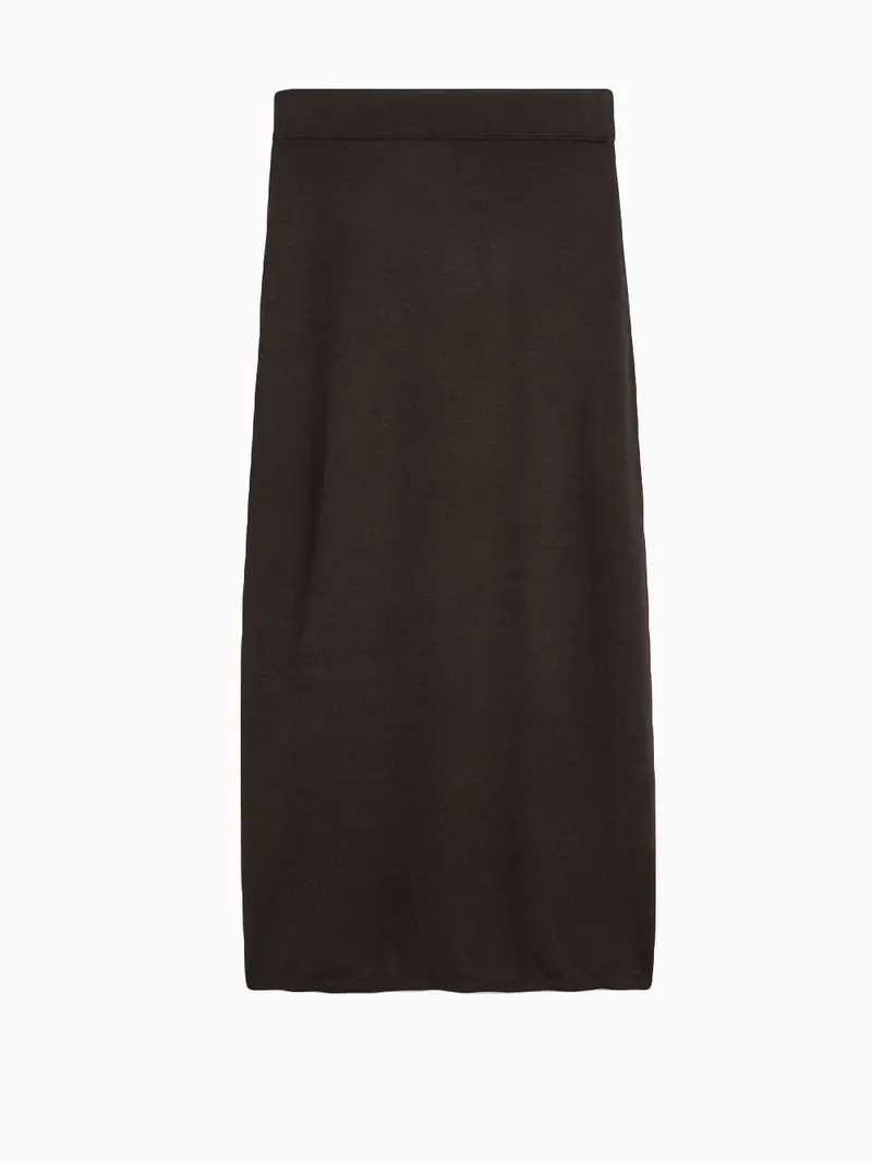 Long knit skirt