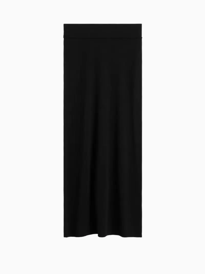 Long knit skirt