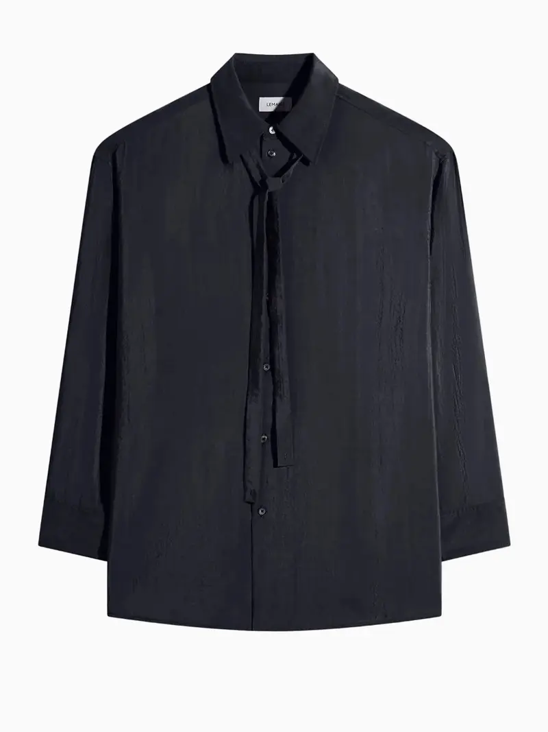 Long shirt with tie
