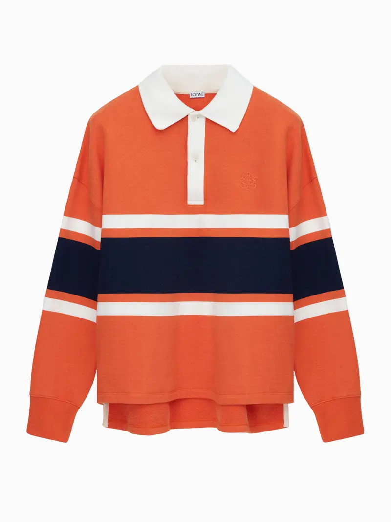 Long-sleeve polo shirt