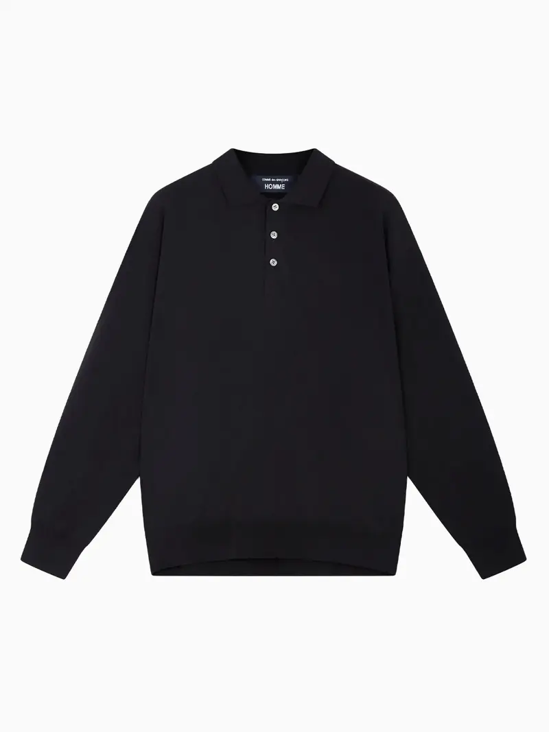 Long-sleeve polo shirt