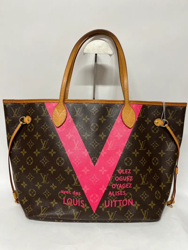 Louis Vuitton Neverfull MM Edición Limitada Monogram V Grenade ROSA
