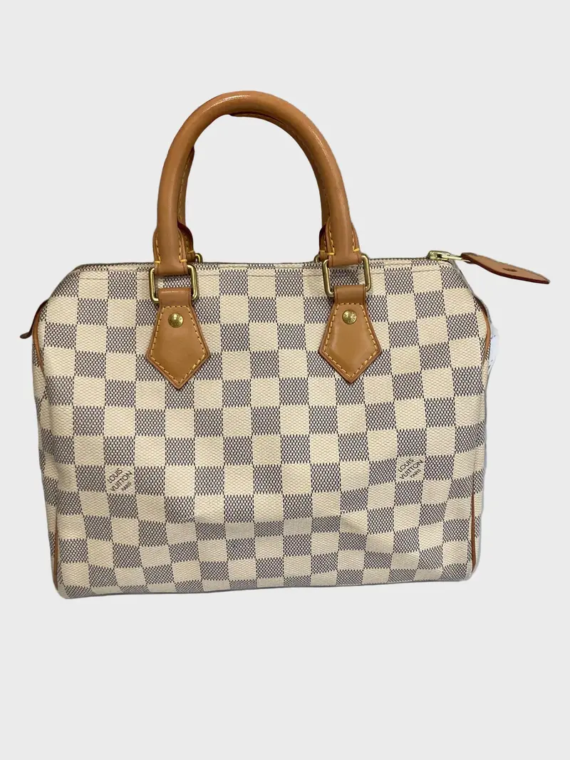 Louis Vuitton Speedy 25 Damier Azur con bandolera extra