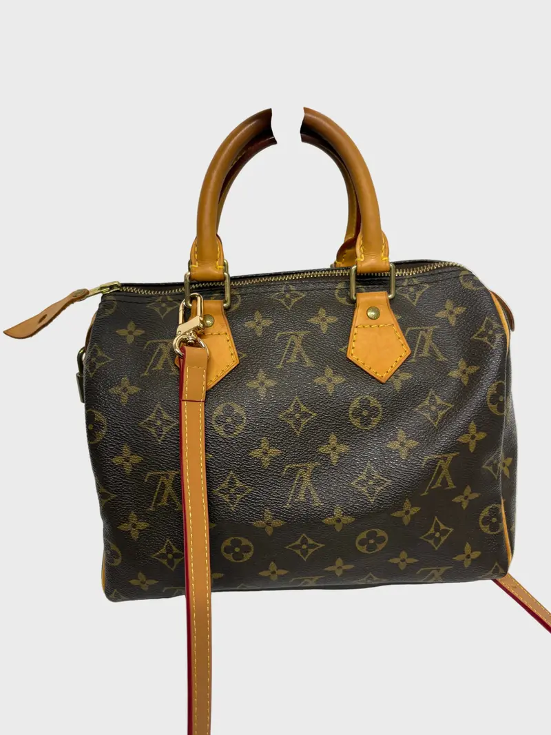 Louis Vuitton Speedy 25 Monogram con bandolera extra