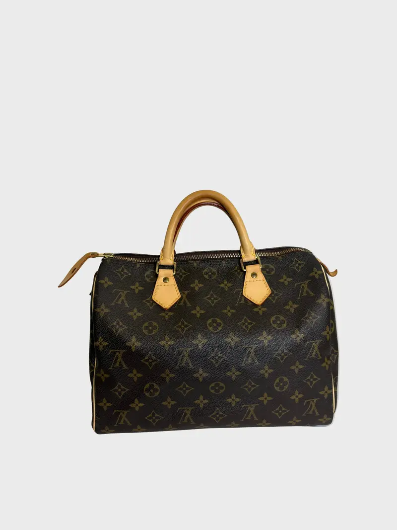 Louis Vuitton speedy 30 canvas monogram con bandolera extra