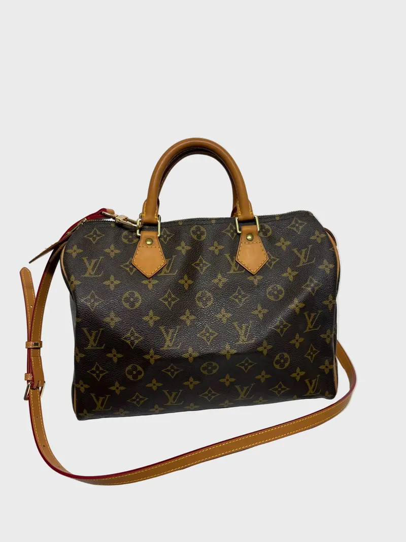 Louis Vuitton Speedy 30 Monogram con bandolera extra