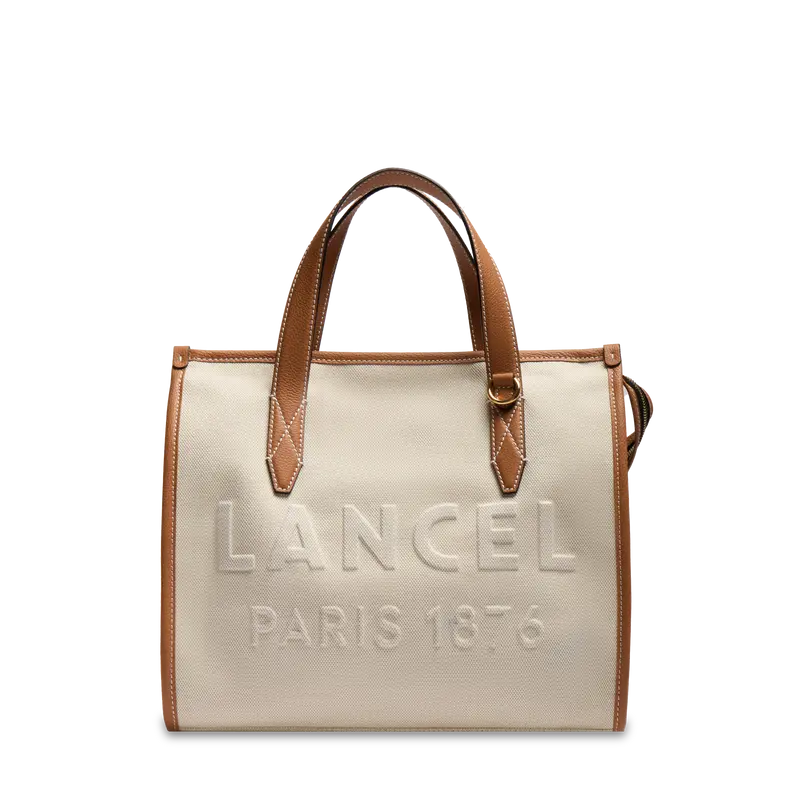 M ZIP TOTE BAG DOUBLE CARRY
