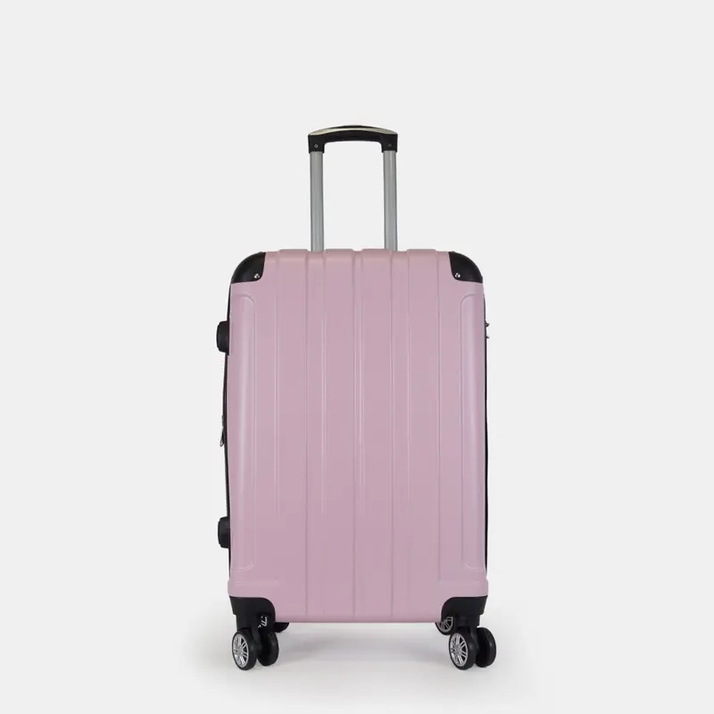 Maleta de viaje extensible XS-51cm-10kg / S-55cm-15kg de ABS Kike Rosa Claro