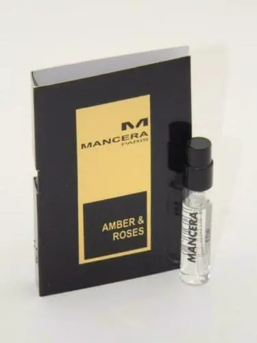 Mancera AMBAR Y ROSAS muestra de perfume oficial 2ml 0.06 fl. onz. probador de perfumes