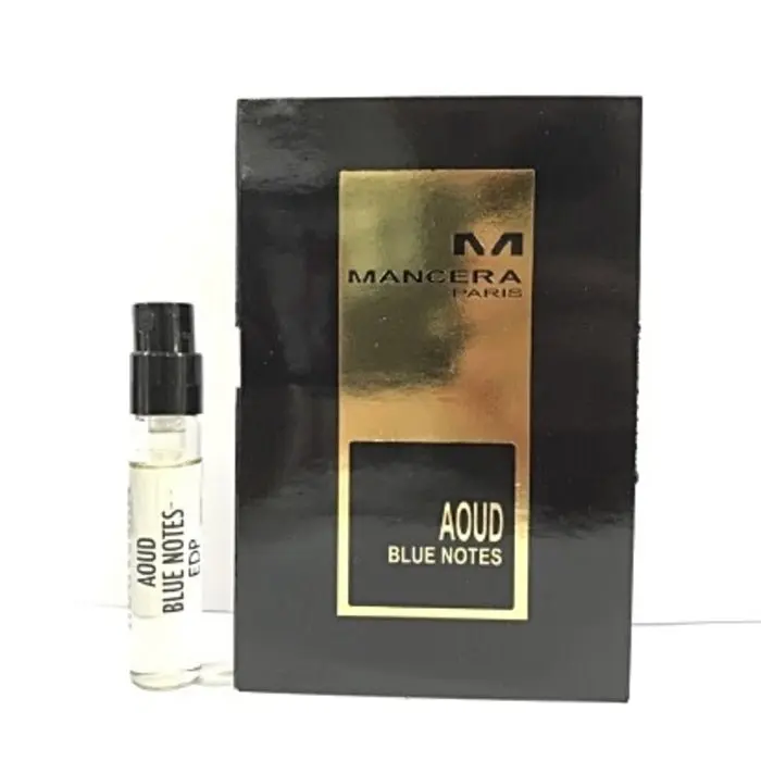 Mancera Aoud Blue Notes muestra de aroma oficial 2ml 0.06 fl. onz. probador de perfumes