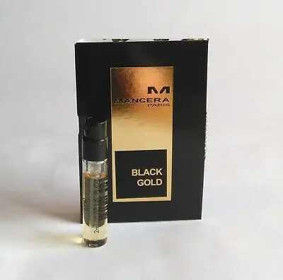 Mancera Black Gold muestra oficial 2ml 0.07 fl. onz. probador de perfumes