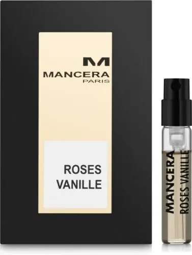 Mancera Roses Vanille 2ml 0.06 fl.oz probador de perfume de muestra oficial de perfume
