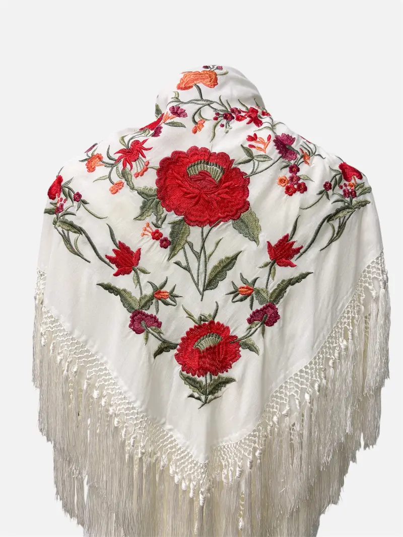 Mantón Capri Doble Blanco