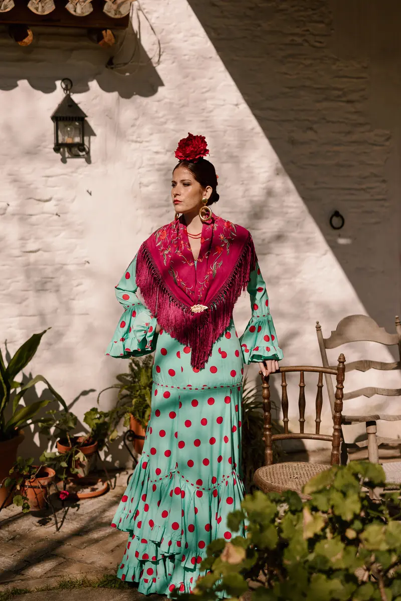 Mantón Capri Doble Buganvilla