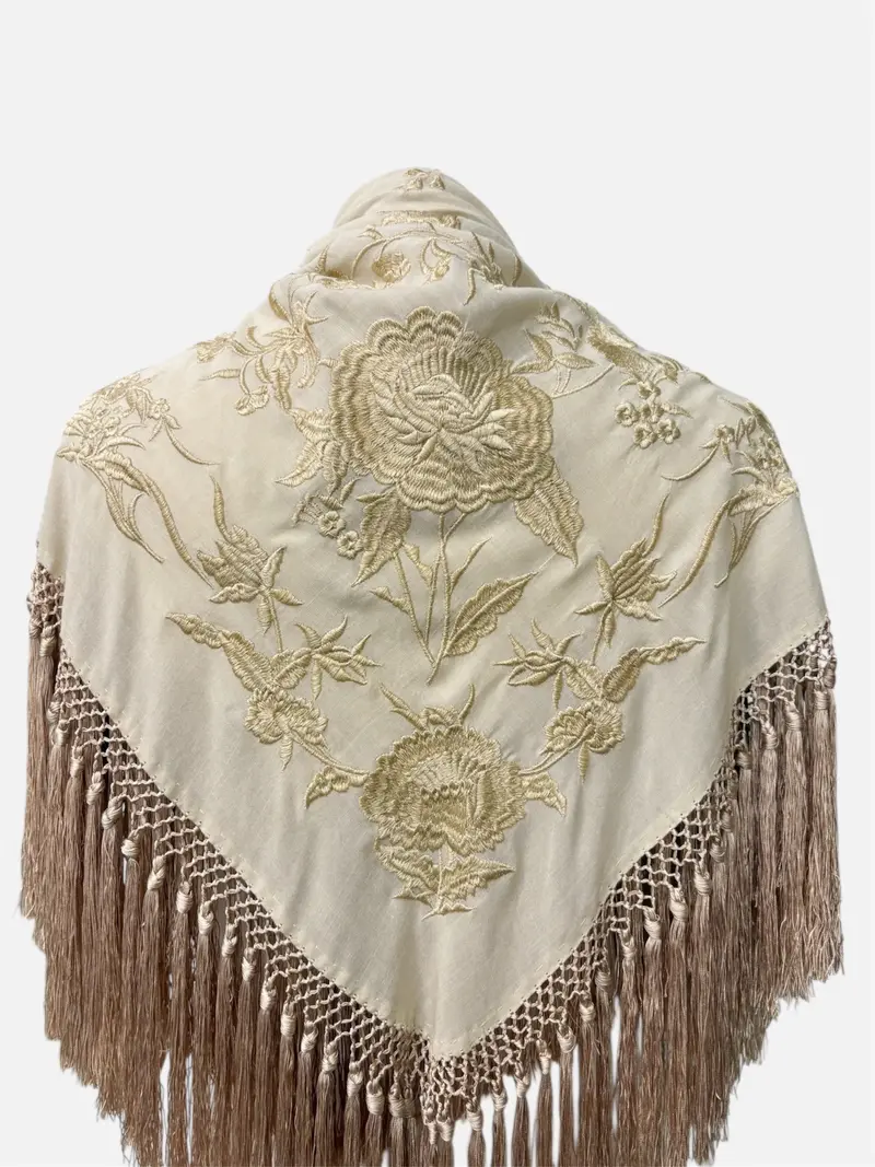Mantón Malta Doble beige