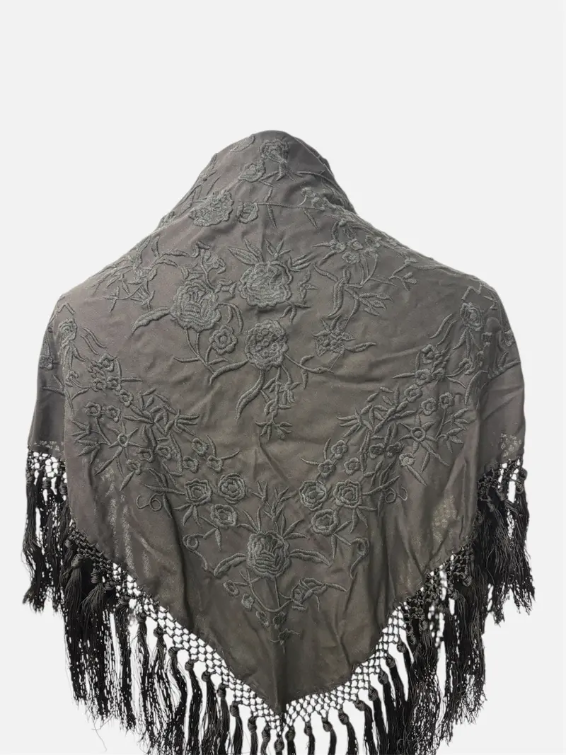 Mantón Mykonos Negro