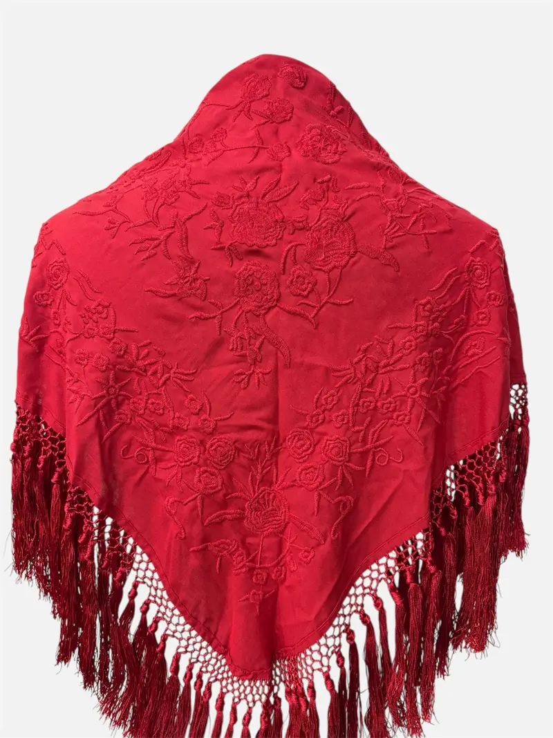 Mantón Mykonos Rojo