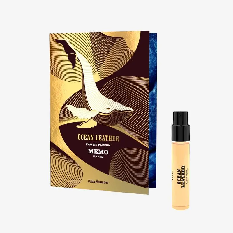 Memo Océano Cuero 1.5ml / 0.5 Fl. Onz. probador de perfume de muestra oficial