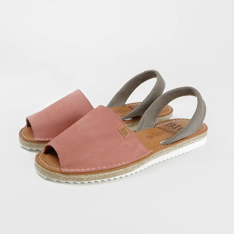 Menorquina de mujer de piel Alba (Rosa/Gris)