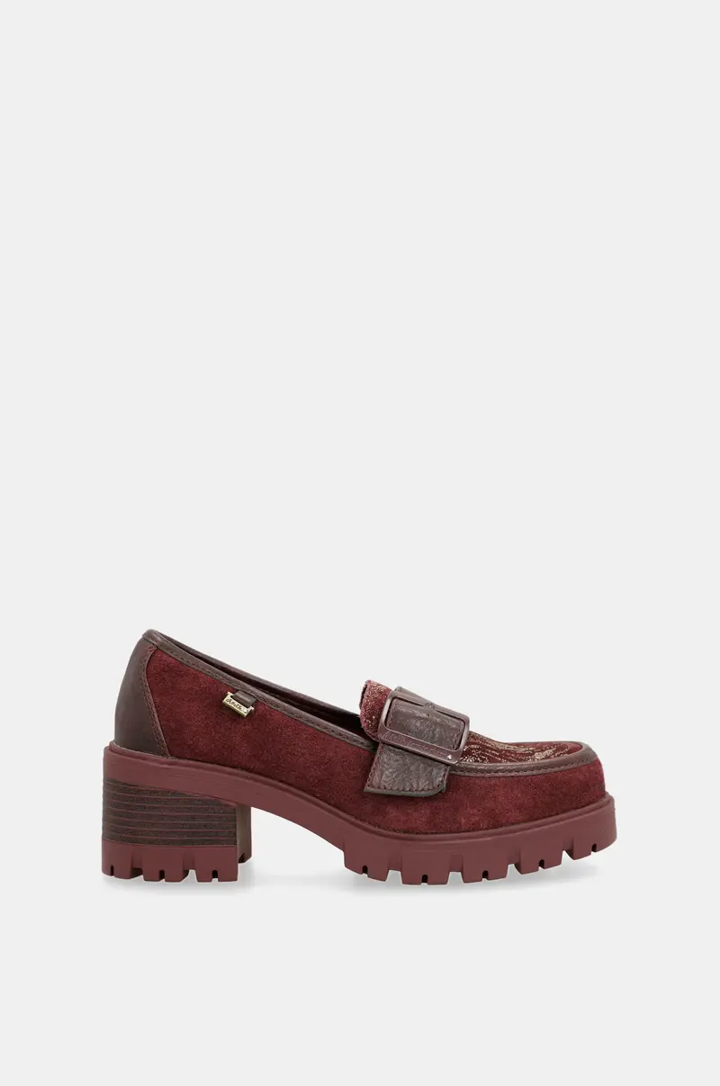 Mocasines burdeos
