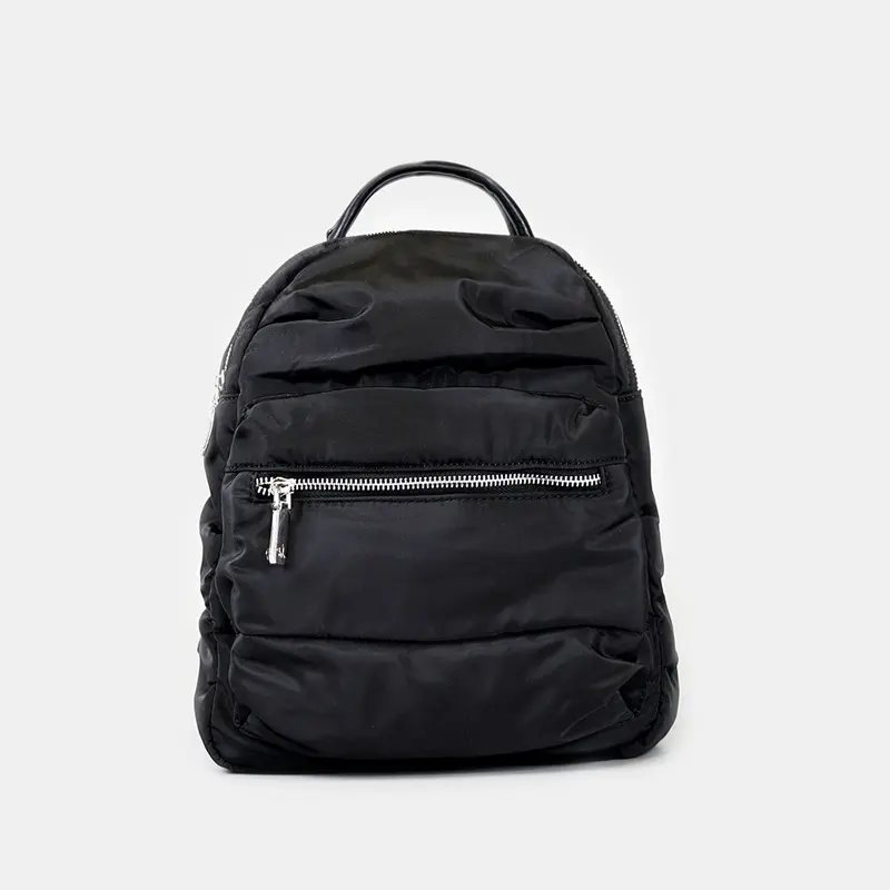 Mochila acolchada de nylon negro Alice