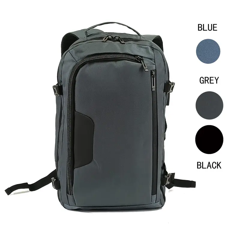 Mochila Business Gris, Negro y Marino