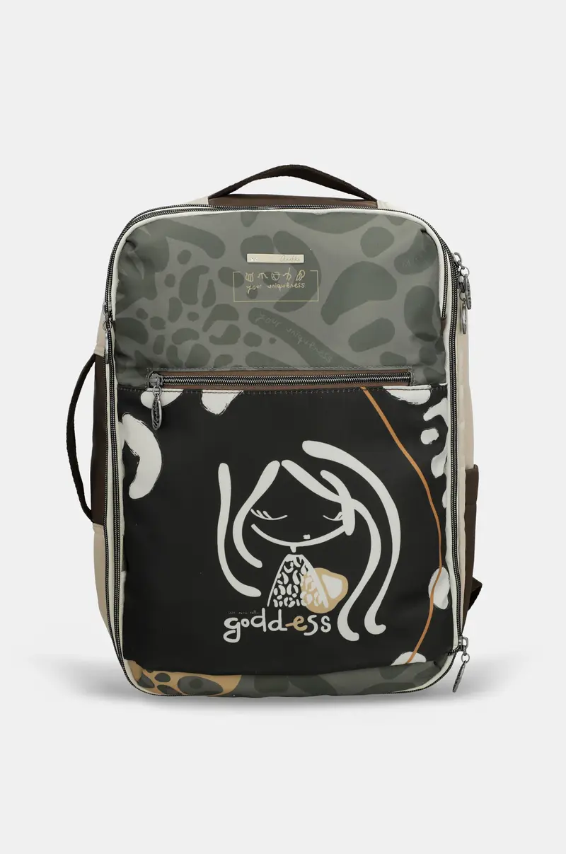 Mochila de viaje estampada Gaia