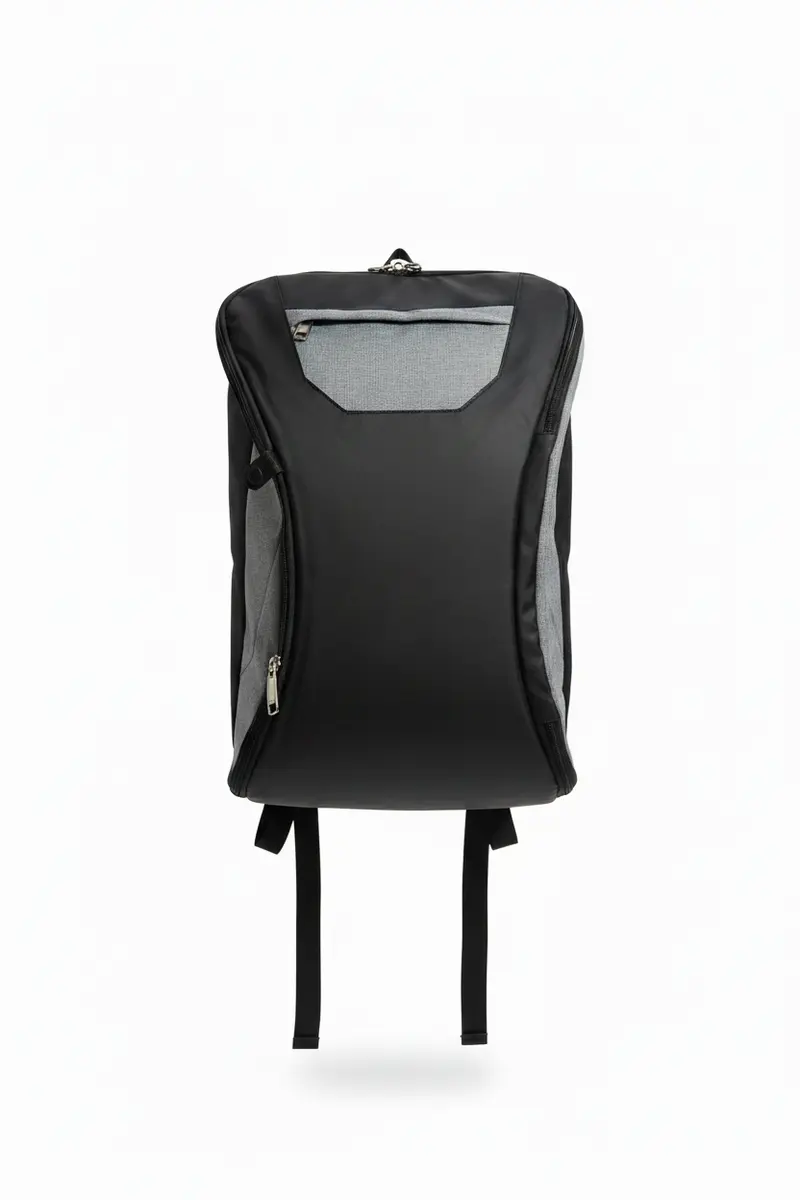 Mochila Gris para Portátil con Compartimentos