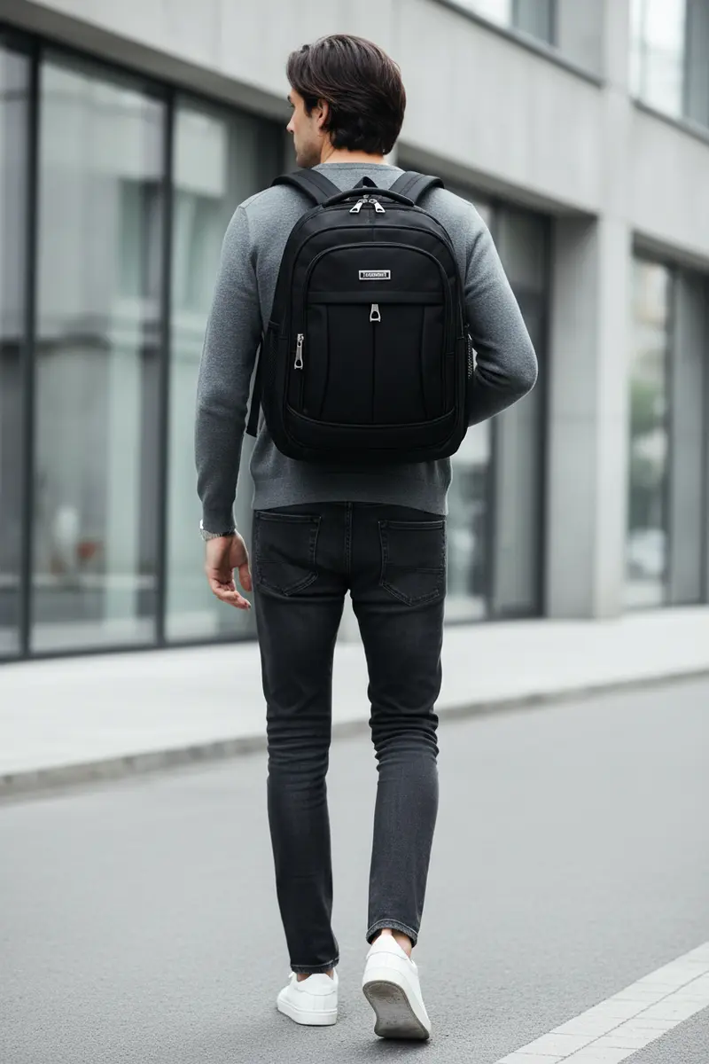 Mochila Negra Casual