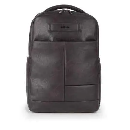 Mochila para Portátil 15.6" de Piel Sintética COMMAND Marrón Gabol