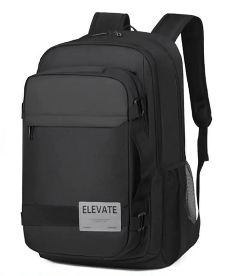 Mochila Tela Casual Kaki y Negro