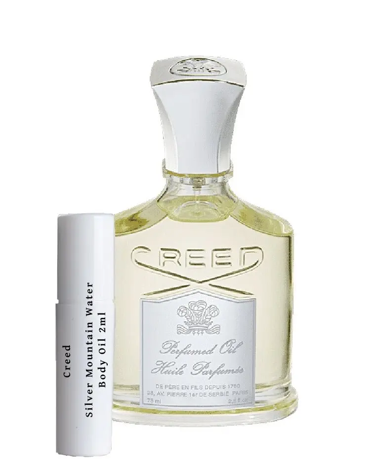 Muestras de aceite corporal Creed Silver Mountain Water - sin alcohol