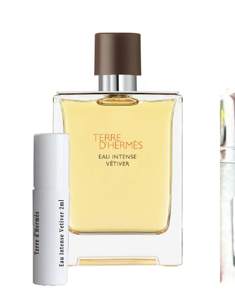 Muestras de terre d'Hermès Eau Intense Vetiver