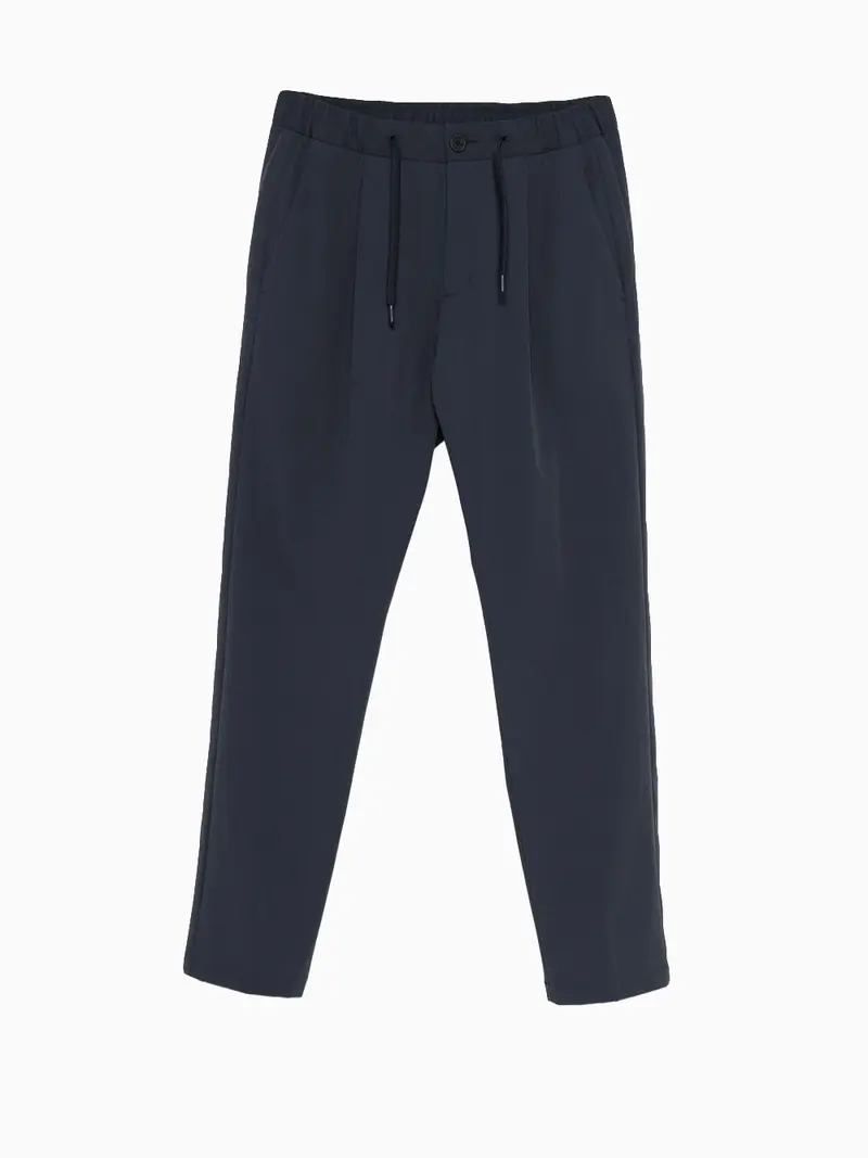 Navy blue trousers