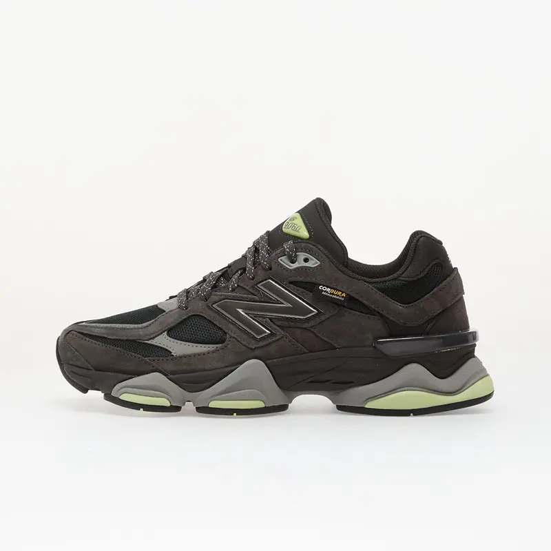 New Balance 9060 Negra Cemento y Lima