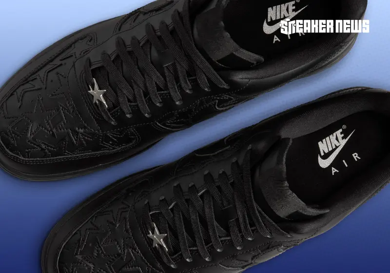 Nike Air Force 1 Low LV8 Triple Black Stars