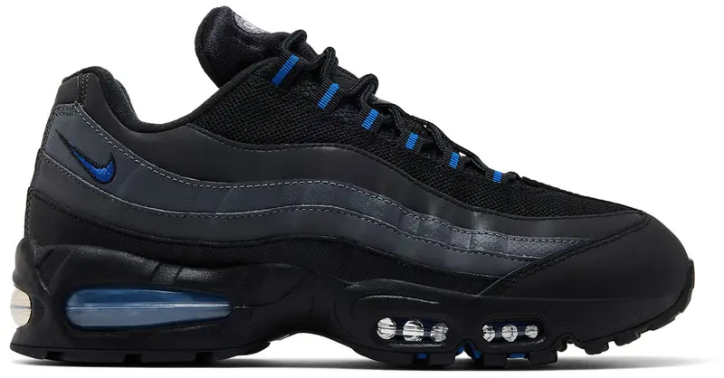Nike Air Max 95 Big Bubble Negra y Azul Royal