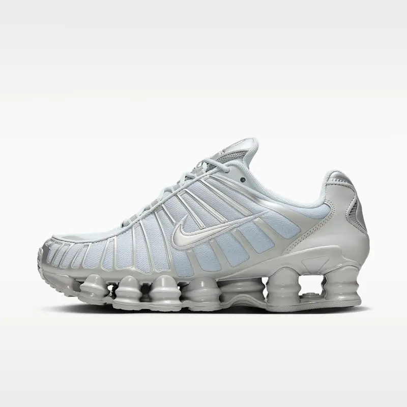 Nike Shox TL Platino Puro Plata Metálico (Mujer)