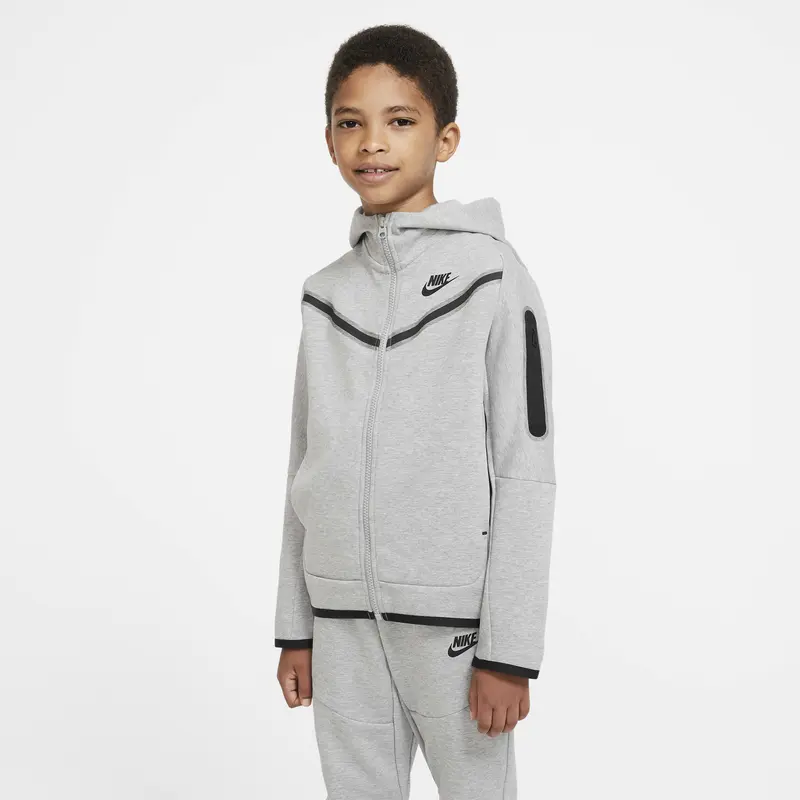 Nike Tech Fleece Sudadera con Cremallera Gris (Junior)