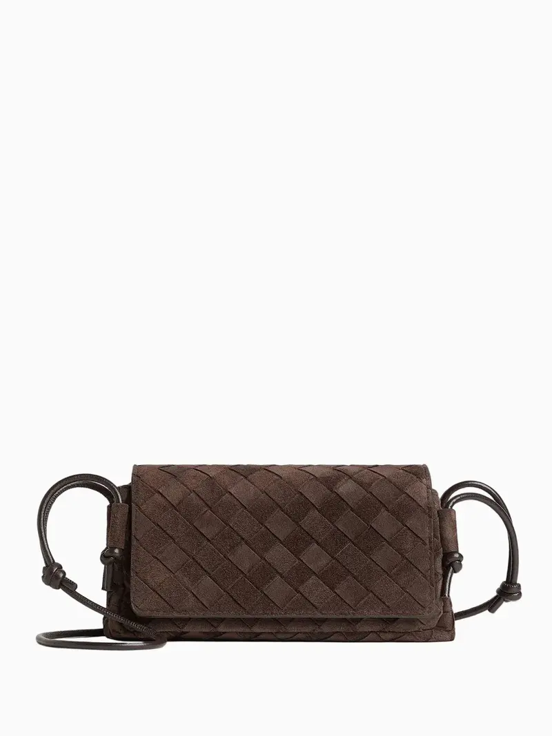 Notturno suede bag