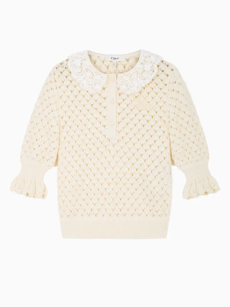 Open-knit sweater