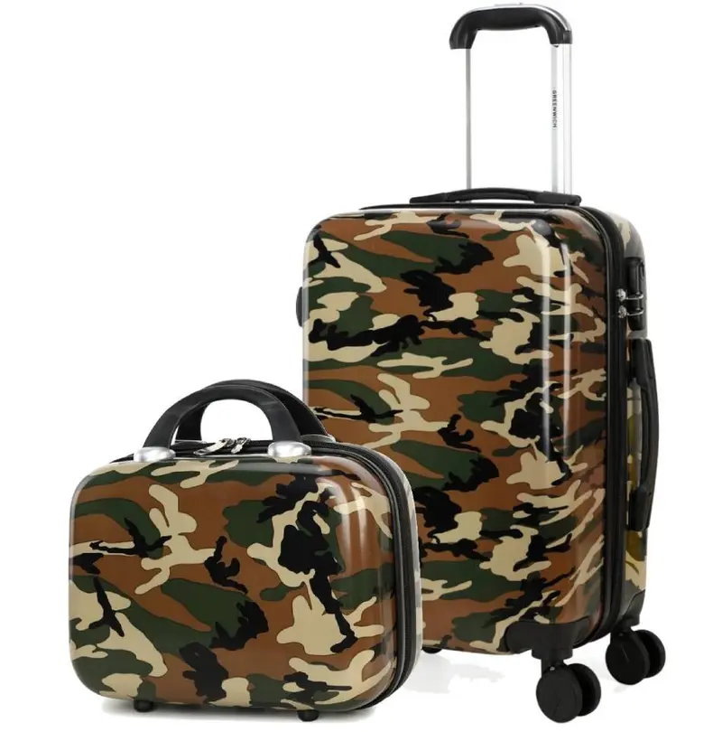 Pack Ahorro Maleta Pequeña con Neceser CAMUFLAJE de GREENWICH