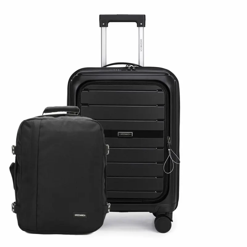 Pack Maleta Cabina con bolsillo ESTOCOLMO + Mochila FABER de GREENWICH