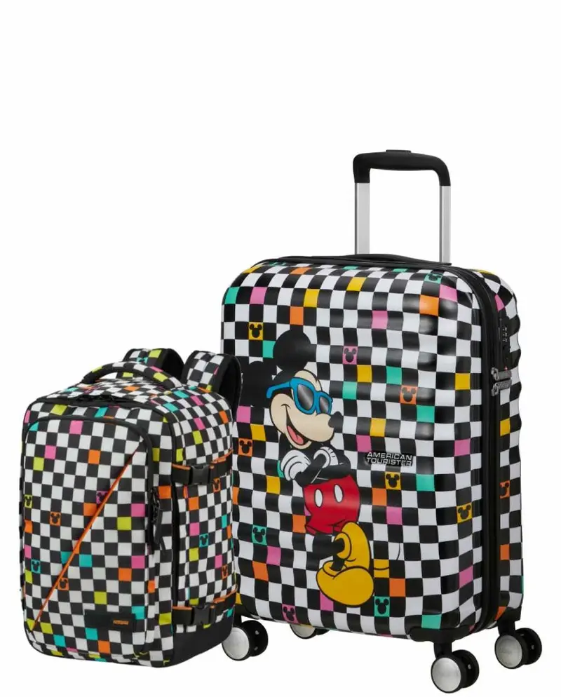 Pack Maleta Cabina Wavebreaker Disney + Mochila Take2cabin Disney de American Tourister