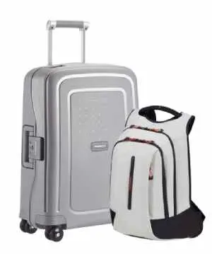 Pack maleta de cabina S-cure + mochila ECODIVER 17" de SAMSONITE