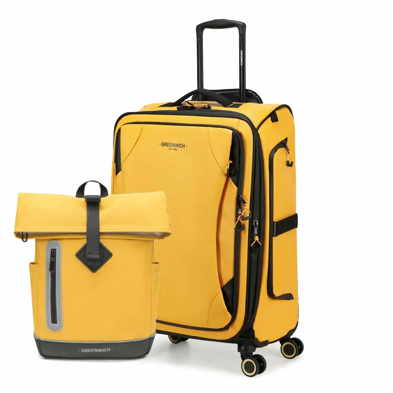 Pack maleta extensible 65cm VANCOUVER + mochila impermeable FABER