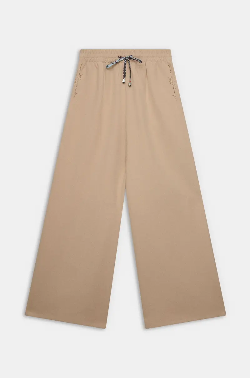 Pantalón fluido con cintura elástica