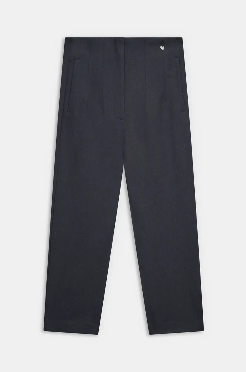 Pantalón gris oscuro de corte recto